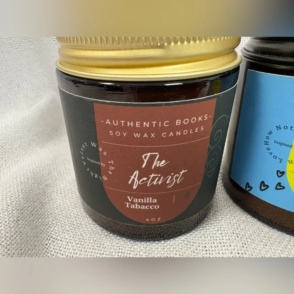 Authentic Books‎ Soy Candle Lot of 3 Book Lover Candles - Picture 2 of 5